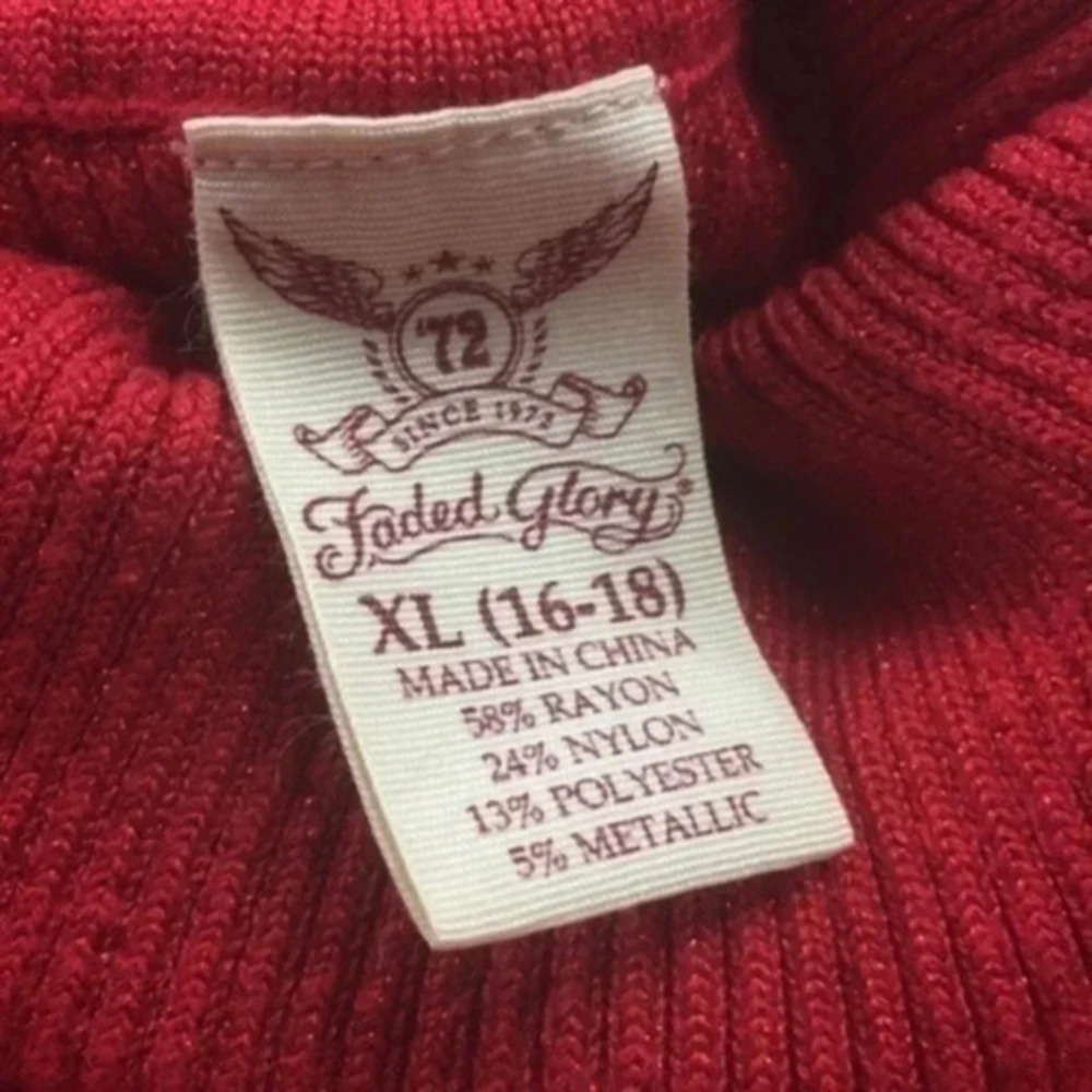 fade glory turtle neck blouse XL